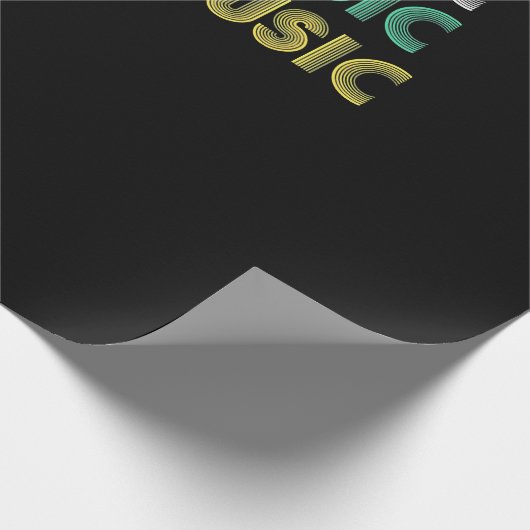 ヒップホップジャズファンクブラックミュージック – ミュージカルクリエイティブ ラッピングペーパー (角)