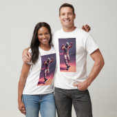ヒップホップスタイルで踊る人体 Tシャツ (ユニセックス)