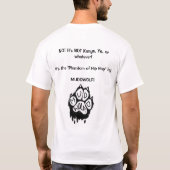 ヒップホップソングシャツのファントム Tシャツ (裏面)