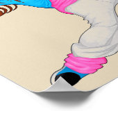 ヒップホップダンサーかわいい女の子部屋 ポスター (角)