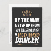 ヒップホップダンサーは究極の魅力。おもしろい贈与 ポストカード (正面/裏面)