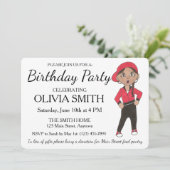 ヒップホップダンサーダンステーマバースデーパーティー 招待状 (スタンド正面)