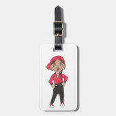 ヒップホップダンサーダンスバッグパーソナライズされたヒップホップジャズ ラゲッジタグ (正面縦)