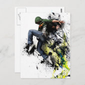 ヒップホップダンサー ポストカード (正面/裏面)