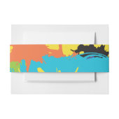 ヒップホップダンスこうもりバー(ユダヤ教の)バル・ミツバーエンベロープラップバンド 招待状ベリーバンド (正面例)