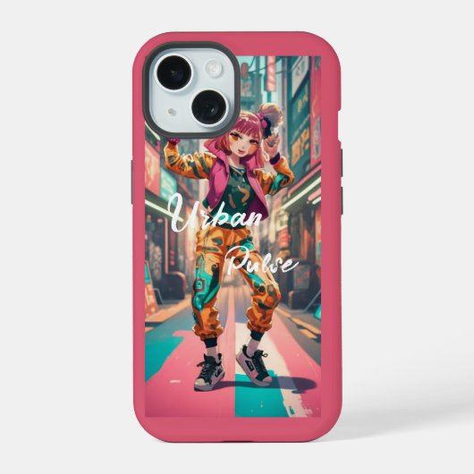 ヒップホップダンスのスマホケース iPhone 15ケース (裏面)