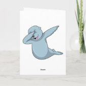 ヒップホップダンスの Seal が Dab をする カード (裏面)