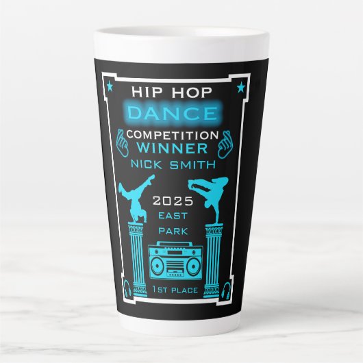 ヒップホップダンスコンクール カフェラテマグ (正面)