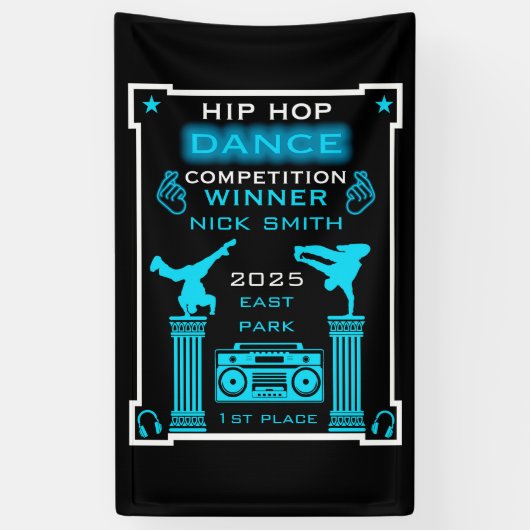 ヒップホップダンスコンクール 横断幕 (縦)