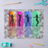 ヒップホップダンスディスコボール 薄葉紙 (クラフト)