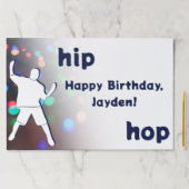 ヒップホップダンスパーティーハッピーバースデー名 ペーパーパッド (インサイチュ)