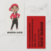 ヒップホップダンス先生パーソナライズされたヒップホップクラス 名刺 (正面/裏面)