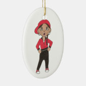 ヒップホップダンス先生ヒップホップブレックダンスリサイタル セラミックオーナメント (右)