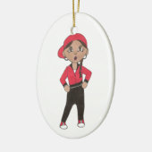 ヒップホップダンス先生ヒップホップブレックダンスリサイタル セラミックオーナメント (左)