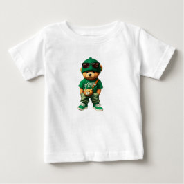 ヒップホップテディベアTシャツ ベビーTシャツ