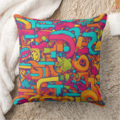 ヒップホップデザイン クッション (ブランケット)