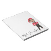 ヒップホップパーソナライズされたジャズダンス先生ギフト ノートパッド (アングル)