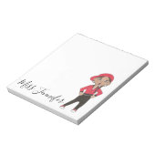 ヒップホップパーソナライズされたジャズダンス先生ギフト ノートパッド (回転)