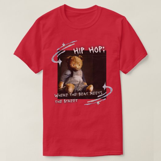 ヒップホップビートが通りに会う4 Tシャツ (デザイン正面)
