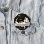 ヒップホップビートキーチェーンのターンテーブル歌詞 缶バッジ (インサイチュ)