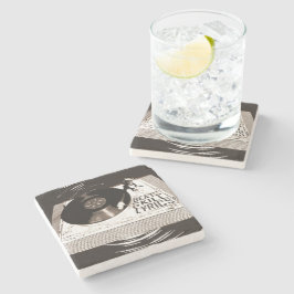 ヒップホップビートスキル歌詞オンターンテーブル紙PLAT ストーンコースター