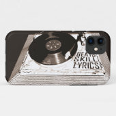 ヒップホップビートスキル歌詞オンターンテーブル Case-Mate iPhoneケース (裏面(横))