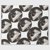 ヒップホップビートスキル歌詞ターンテーブル ラッピングペーパー (フラット)