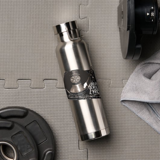 ヒップホップビートスキル歌詞記録プレーヤー ウォーターボトル (ジム)