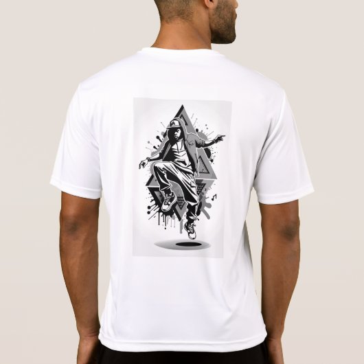 ヒップホップビート Tシャツ (裏面)