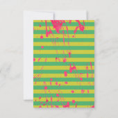 ヒップホップフレッシュワンと写真ありがとう 招待状 (裏面)