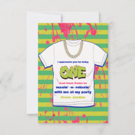 ヒップホップフレッシュワンと写真ありがとう 招待状