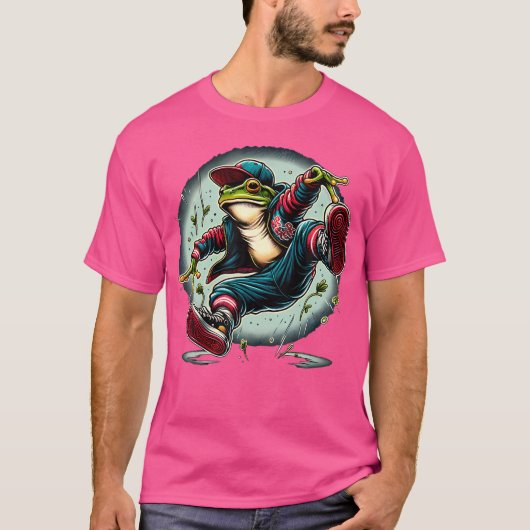 ヒップホップフロッグダンサー Tシャツ (正面)