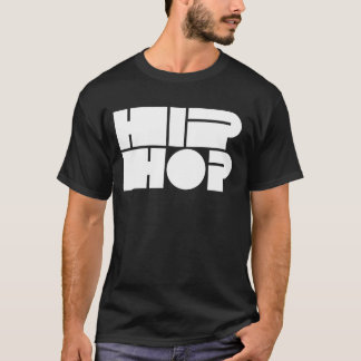 ヒップホップブロックタイポグラフィ Tシャツ