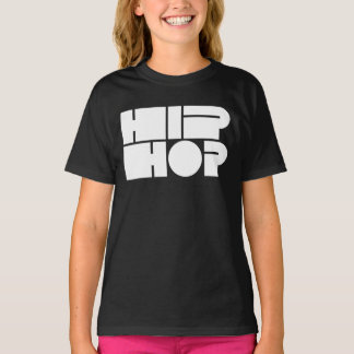 ヒップホップブロックタイポグラフィ Tシャツ