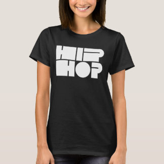 ヒップホップブロックタイポグラフィ Tシャツ