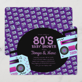 ヒップホップベイビーシャワーパーティー音楽招待状 招待状