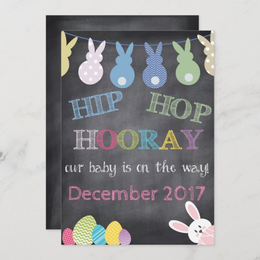 ヒップホップホレイイースター妊娠の発表 シーズンカード (正面/裏面)