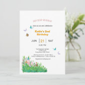 ヒップホップホレー誕生日 招待状 (スタンド正面)