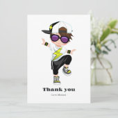 ヒップホップボーイ誕生日 サンキューカード (スタンド正面)