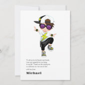 ヒップホップボーイ誕生日 サンキューカード (裏面)