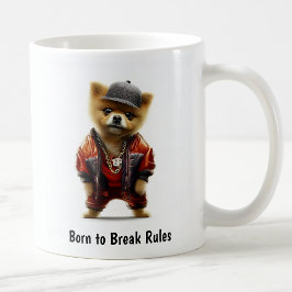 ヒップホップポメラニアンスラングコーヒーマグ コーヒーマグカップ