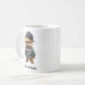 ヒップホップポメラニア犬トゥグコーヒーマグ コーヒーマグカップ (正面左)