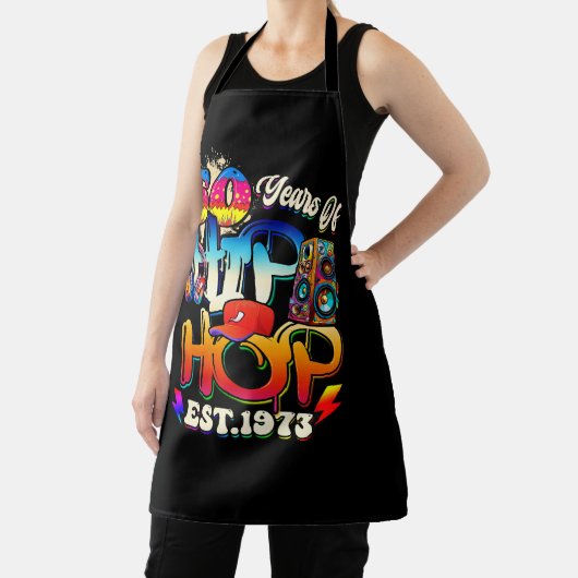 ヒップホップミュージック50周年記念ブラックヒストリーメンズD エプロン (インサイチュ)