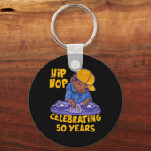 ヒップホップミュージック50周年記念ブラックヒストリDj Da キーホルダー (正面)