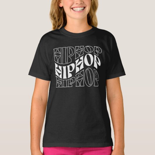 ヒップホップロゴデザイン Tシャツ (正面)