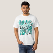 ヒップホップロボットの戦い Tシャツ (正面フル)