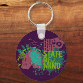 ヒップホップ州の心 キーホルダー (正面)