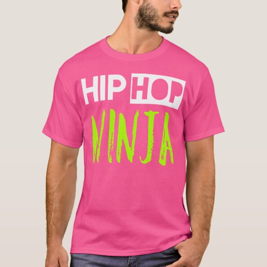 ヒップホップ忍者ダンスLs Tシャツ (正面)