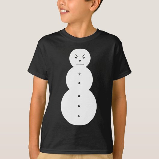 ヒップホップ怒雪だるま Tシャツ (正面)