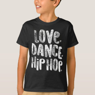 ヒップホップ愛ダンスのヒップホップの白いダンサーのギフト Tシャツ